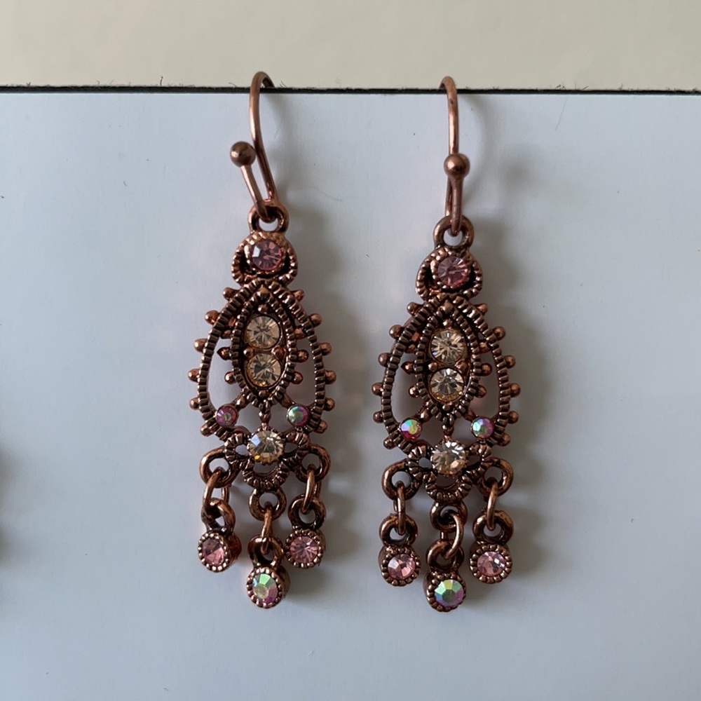Set of 3 Pairs of Dangling Fashion Earrings - Picture 4 of 6